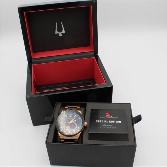 Limited Edition Bulova Latin Grammy's Automatic Swiss Men's Wristwatch - Picture 11 of 11